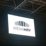 Arena MRV faz teste de telão de 144 m²; veja o vídeo