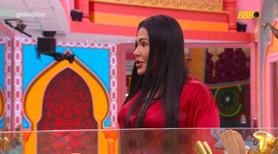 Gracyanne se assusta com machucado de Aline no BBB 25: ‘Uma bola’