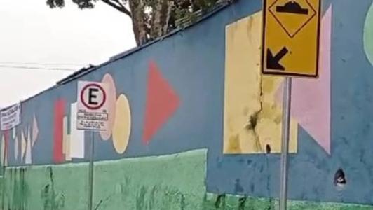 Tem placa, tem aviso, mas não tem quebra-mola
