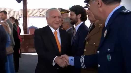 Temer acompanhou integrantes do governo de Minas em solenidade da Inconfidência Mineira