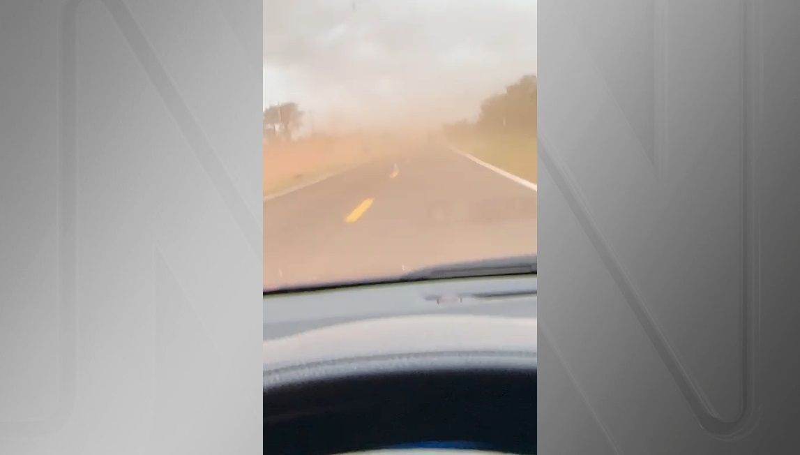 Tempestade de areia e ventos de 100 km/h atingem MS; temperatura cai 18 graus