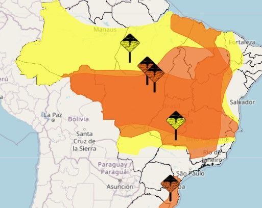Brasil tem alerta de tempestade, granizo e chuva intensa para 21 estados; veja quais