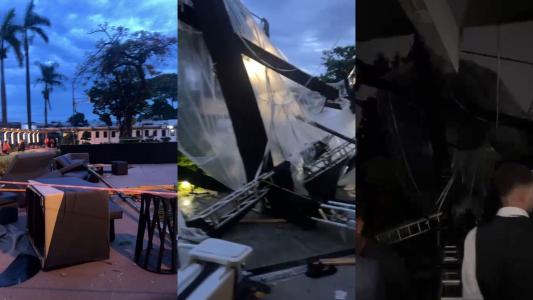 Temporal deixou rastro de destruição no Clube Labareda, na Região da Pampulha, em BH