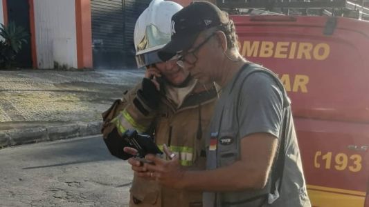 Tenente visualiza focos de incêndio pelo drone da Itatiaia