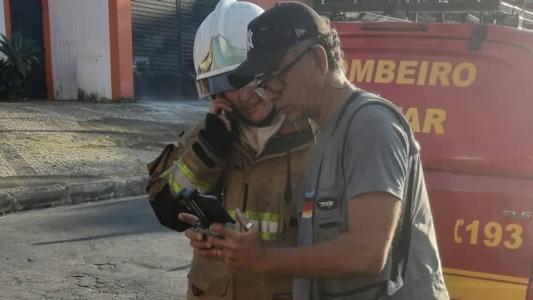 Tenente visualiza focos de incêndio pelo drone da Itatiaia