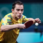 Hugo Calderano perde a semifinal e vai disputar o bronze no tênis de mesa em Paris