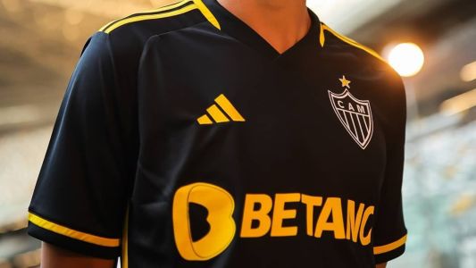 Terceiro uniforme do Atlético é preto com detalhes em amarelo