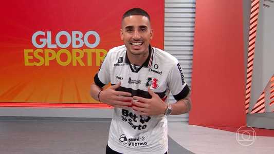 Thiago Galhardo no Globo Esporte Pernambuco