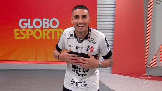 Thiago Galhardo no Globo Esporte Pernambuco