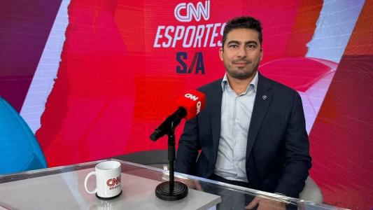 Thairro Arruda durante entrevista ao CNN Esportes, da CNN Brasil