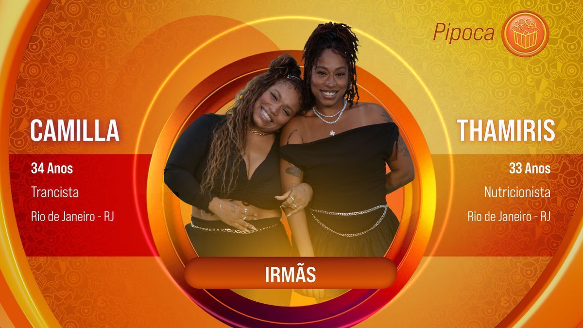 Camilla e Thamiris são confirmadas no BBB 25, conheça a dupla do grupo Pipoca