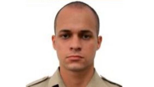 O soldado Thiago Belizar Faustino