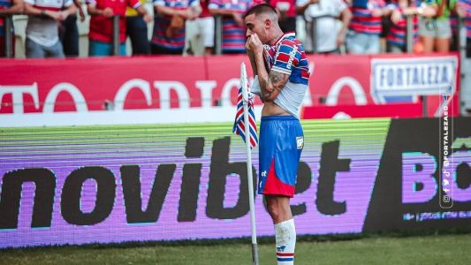 Thiago Galhardo vai a campo, nesta quinta-feira, pelo Fortaleza pela Copa Sul-Americana