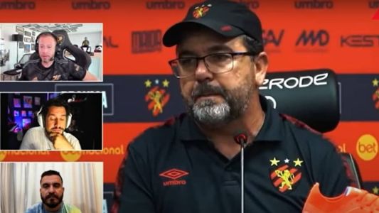 Thiago Leifert comentou reação do técnico do Sport