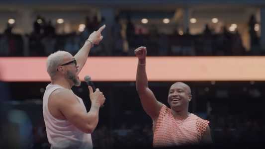 Belo e Thiaguinho dividem o palco pela primeira vez em Belo Horizonte