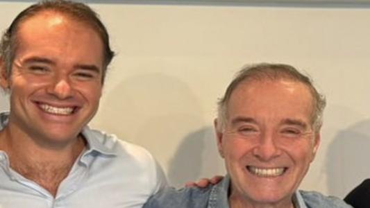 Foto mostra Thor e o pai, Eike Batista