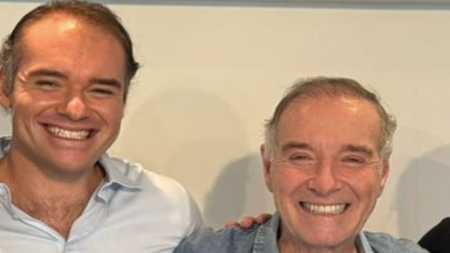 Foto mostra Thor e o pai, Eike Batista