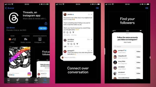 Threads, nova rede de Zuckeberg, pode ganhar espaço perdido do Twitter, diz Itaú.