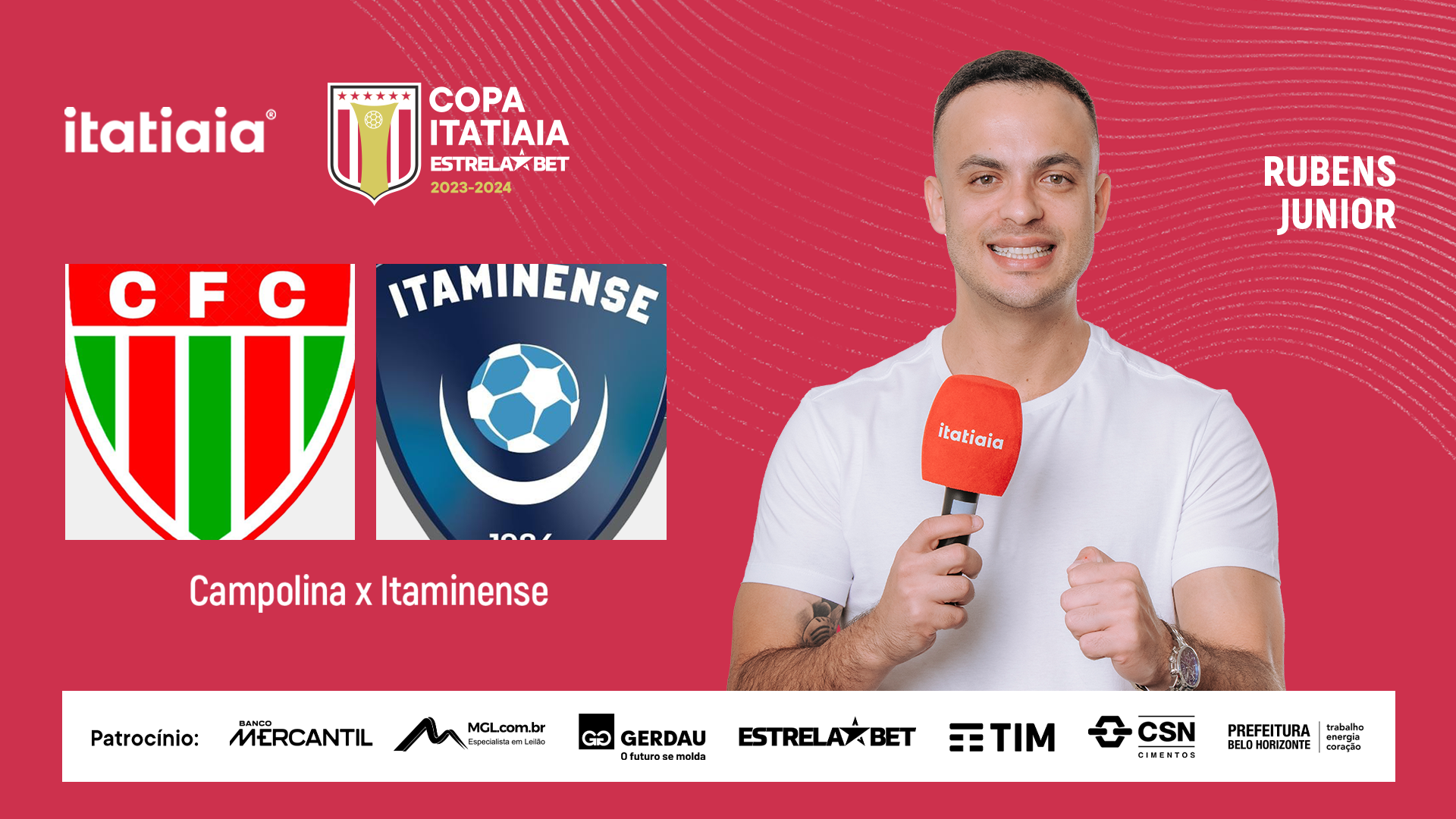 Campolina x Itaminense: assista à transmissão com imagens pela Copa Itatiaia EstrelaBet