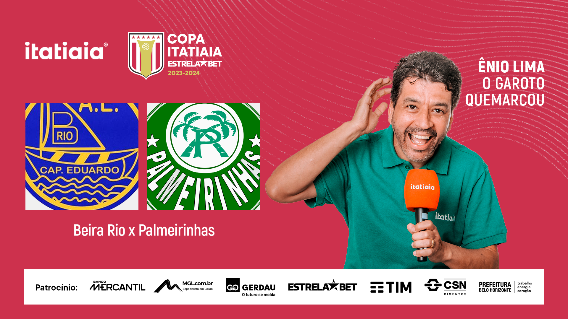 Beira Rio x Palmeirinhas: assista à transmissão com imagens pela Copa Itatiaia EstrelaBet