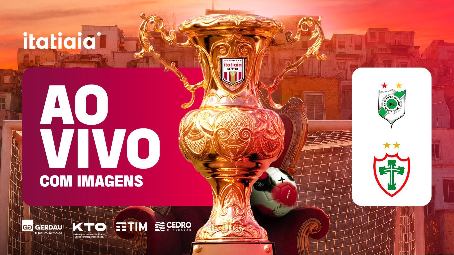 Ipê x Portuguesa: assista, ao vivo, ao jogo pela Copa Itatiaia KTO