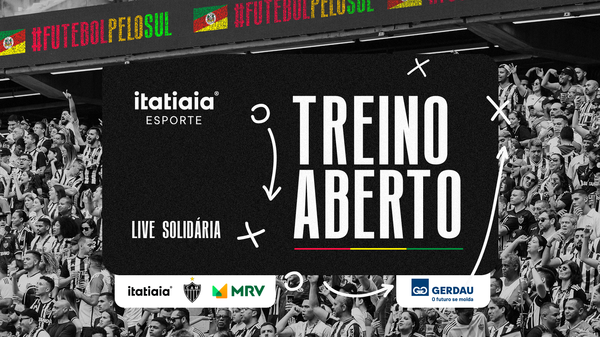 Itatiaia transmitirá treino aberto do Atlético na Arena MRV ao vivo e com imagens