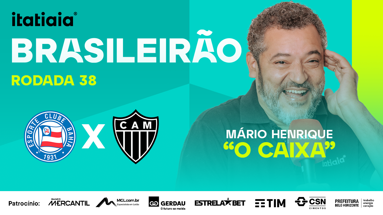 Bahia x Atlético: assista, ao vivo, à transmissão da Itatiaia