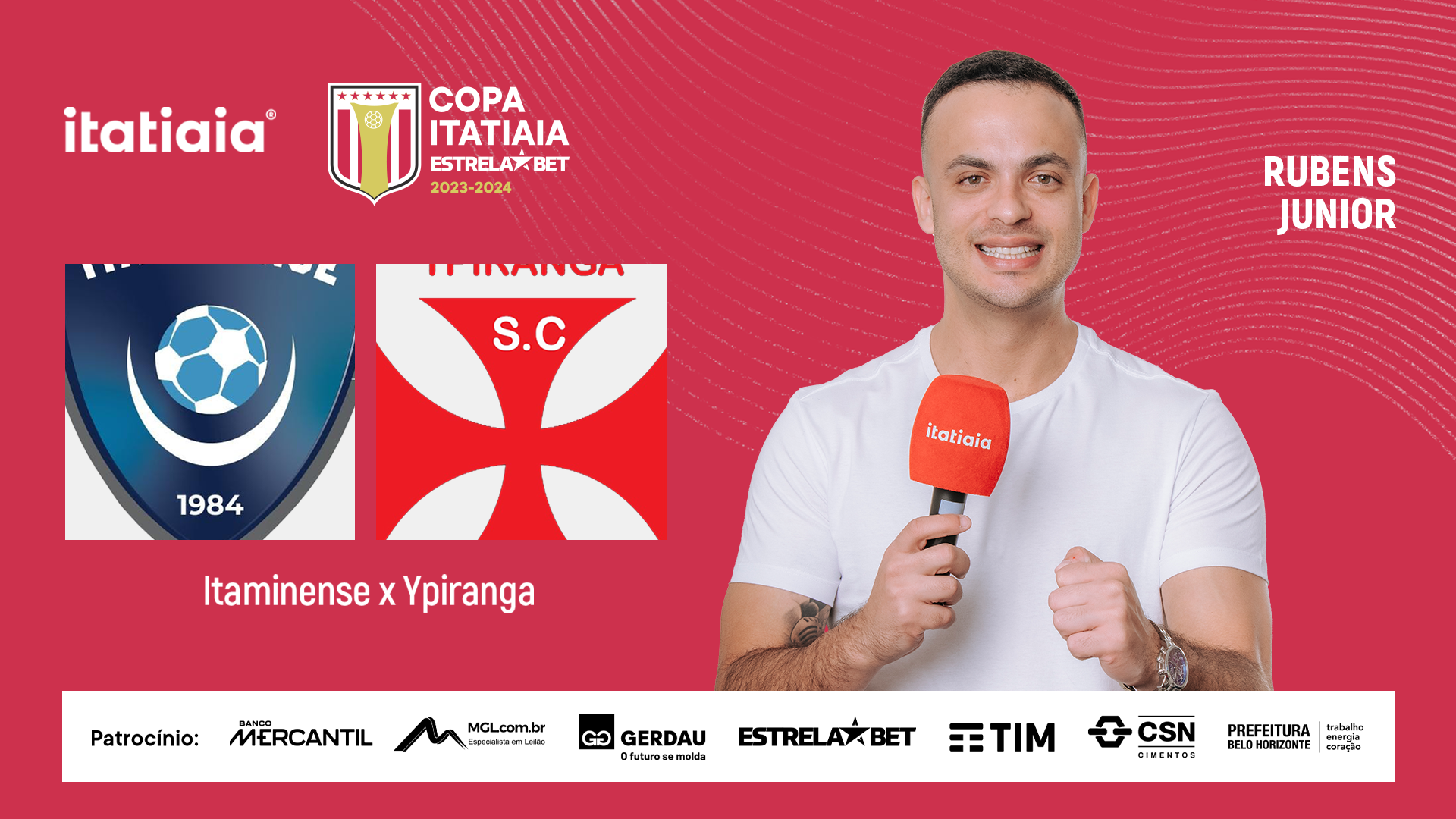 Itaminense x Ypiranga: assista à transmissão com imagens pela Copa Itatiaia EstrelaBet