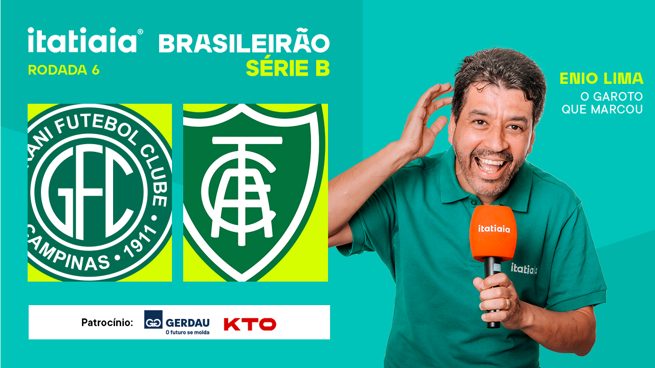 Guarani x América: assista, ao vivo, à transmissão da Itatiaia