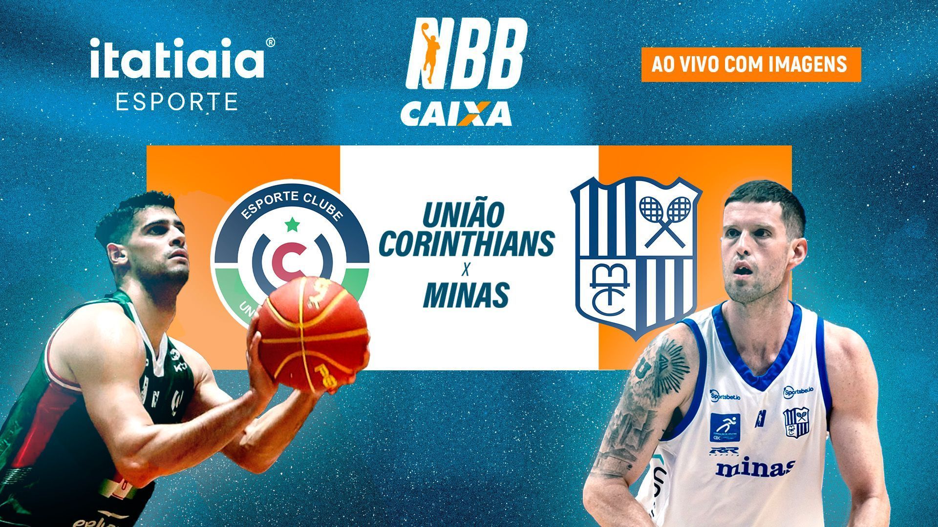 União Corinthians x Minas pelo NBB: assista, ao vivo e com imagens, à transmissão da Itatiaia
