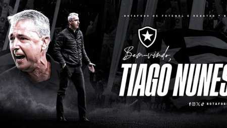 Tiago Nunes é o novo técnico do Botafogo
