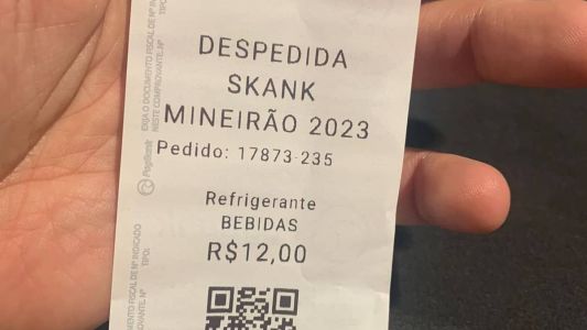 Ticket de bebidas no Show do Skank