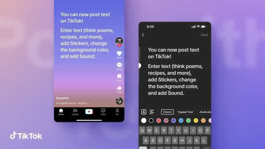 TikTok passa a permitir publicações em texto; saiba como usar.