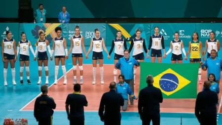 Time brasileiro de vôlei feminino está invicto no Pan