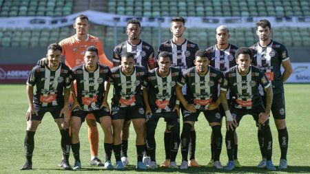 Time titular do Athletic no jogo de volta da semifinal da Série D do Campeonato Brasileiro