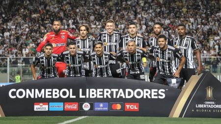 Time titular do Atlético na vitória por 2 a 0 sobre o Alianza Lima em 3 de maio, no Independência, em Belo Horizonte, pela terceira rodada do Grupo G