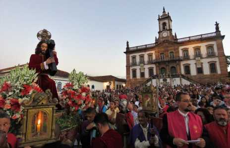 cerimônia da sexta-feira da paixão em Ouro Preto