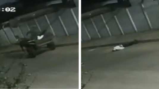 Fotos mostram corpo de homem sendo jogado de carroça em Uberlândia (MG)