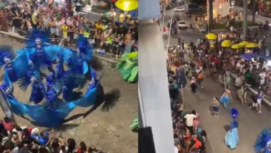 Tiroteio causou a interrupção dos desfiles na noite de domingo (17)