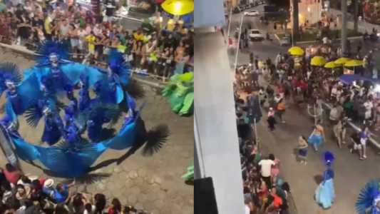 Tiroteio causou a interrupção dos desfiles na noite de domingo (17)