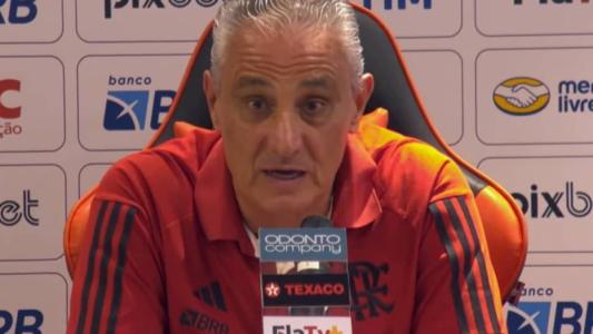 Tite durante apresentação ao Flamengo