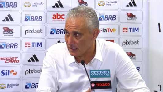 Tite em entrevista na Arena do Grêmio, em Porto Alegre