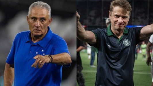 Tite e Seabra, treinadores de Cruzeiro e Coritiba, respectivamente