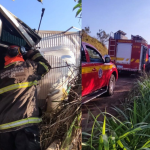 Tombamento de caminhão deixa motorista ferido em MG