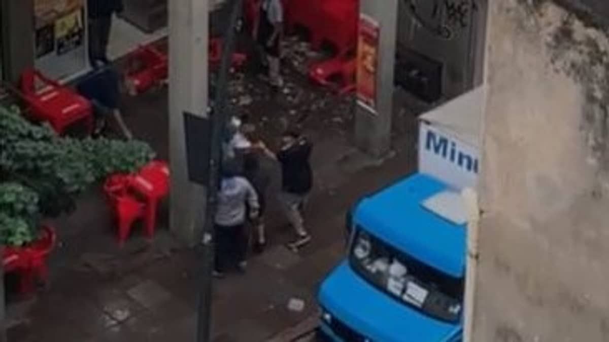 Torcedores do Nacional-URU são agredidos antes de jogo com Inter; veja vídeo