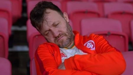 Torcedor durante partida entre Atlético e Internacional