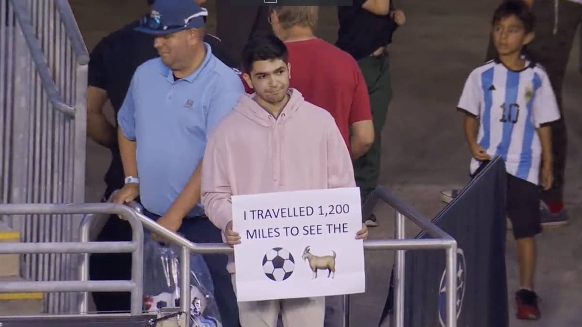 Torcedor vai aos EUA para ver Messi e viraliza ao descobrir que craque está na Argentina