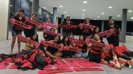 Torcedoras do Sport se mobilizam para jogo contra o Botafogo-SP