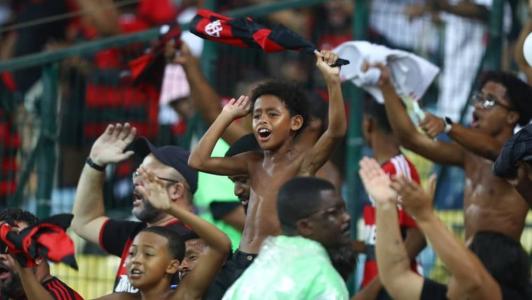 Torcedores do Flamengo presentes no Maracanã