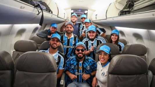Torcedores do Grêmio viajam com delegação para BH